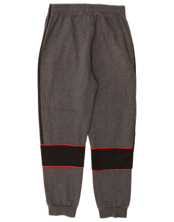Adidas Jungen-Trainingshose mit grafischem Muster, 11–12 Jahre, graues Farbblockdesign