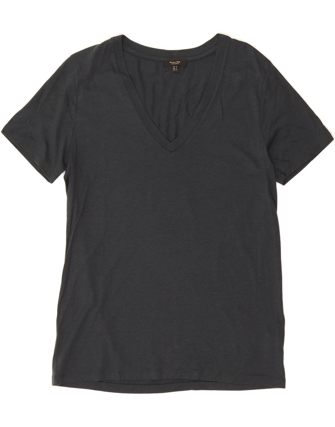 MASSIMO DUTTI Mens T-Shirt Top Small Grey Lyocell Vintage Massimo Dutti and Second-Hand Massimo Dutti from Messina Hembry 