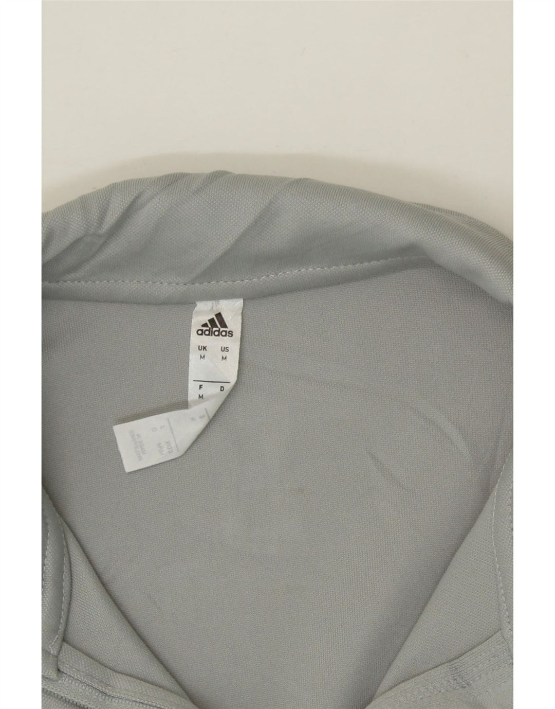 ADIDAS Mens Climalite Graphic Pullover Tracksuit Top Medium Grey Polyester Vintage Adidas and Second-Hand Adidas from Messina Hembry 