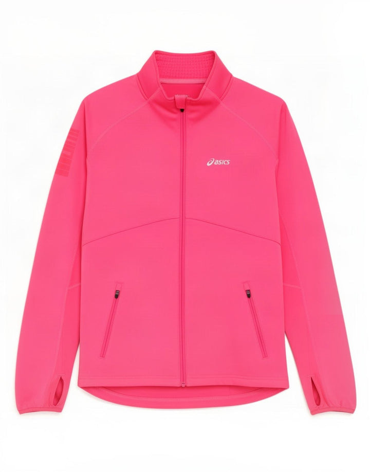 Asics Damen Grafik-Trainingsanzug-Oberteiljacke UK 12 Mittelrosa
