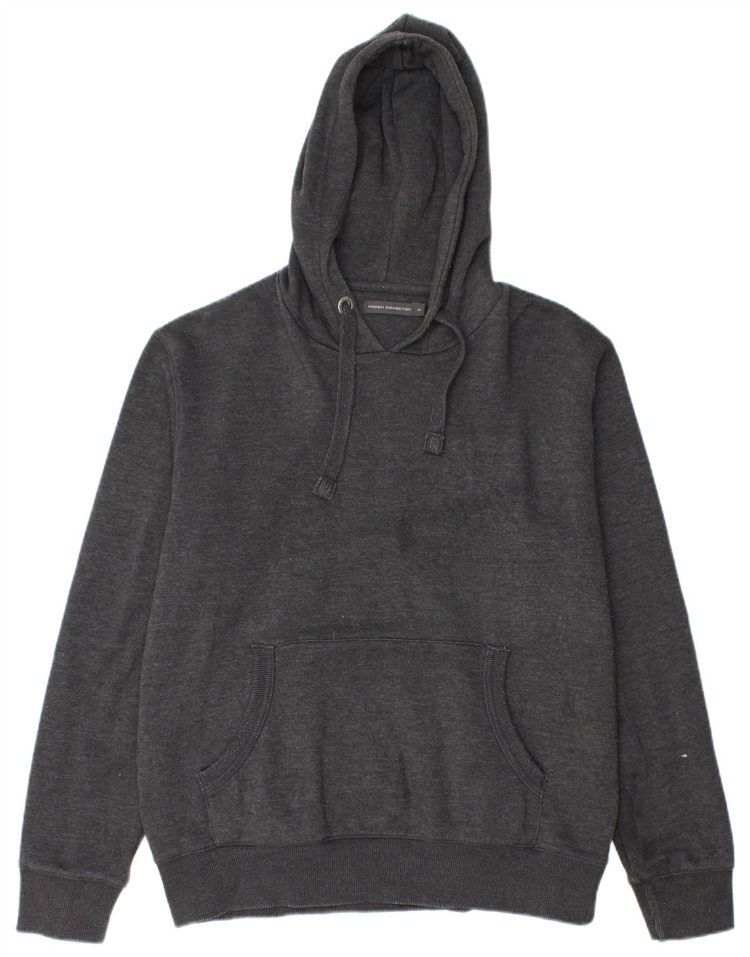 French Connection Herren-Kapuzenpullover aus mittelgrauer Baumwolle