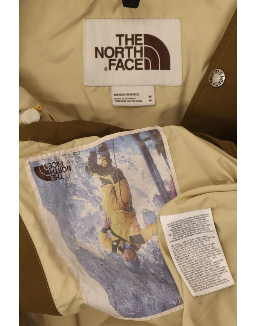 The North Face Herren-Skijacke mit Kapuze, UK 38, Medium Khaki, Nylon