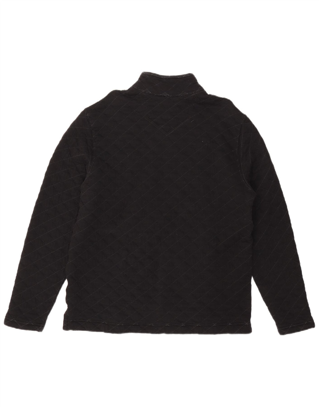 Eddie Bauer Herren-Sweatshirt mit Reißverschluss am Hals, groß, aus schwarzer Baumwolle