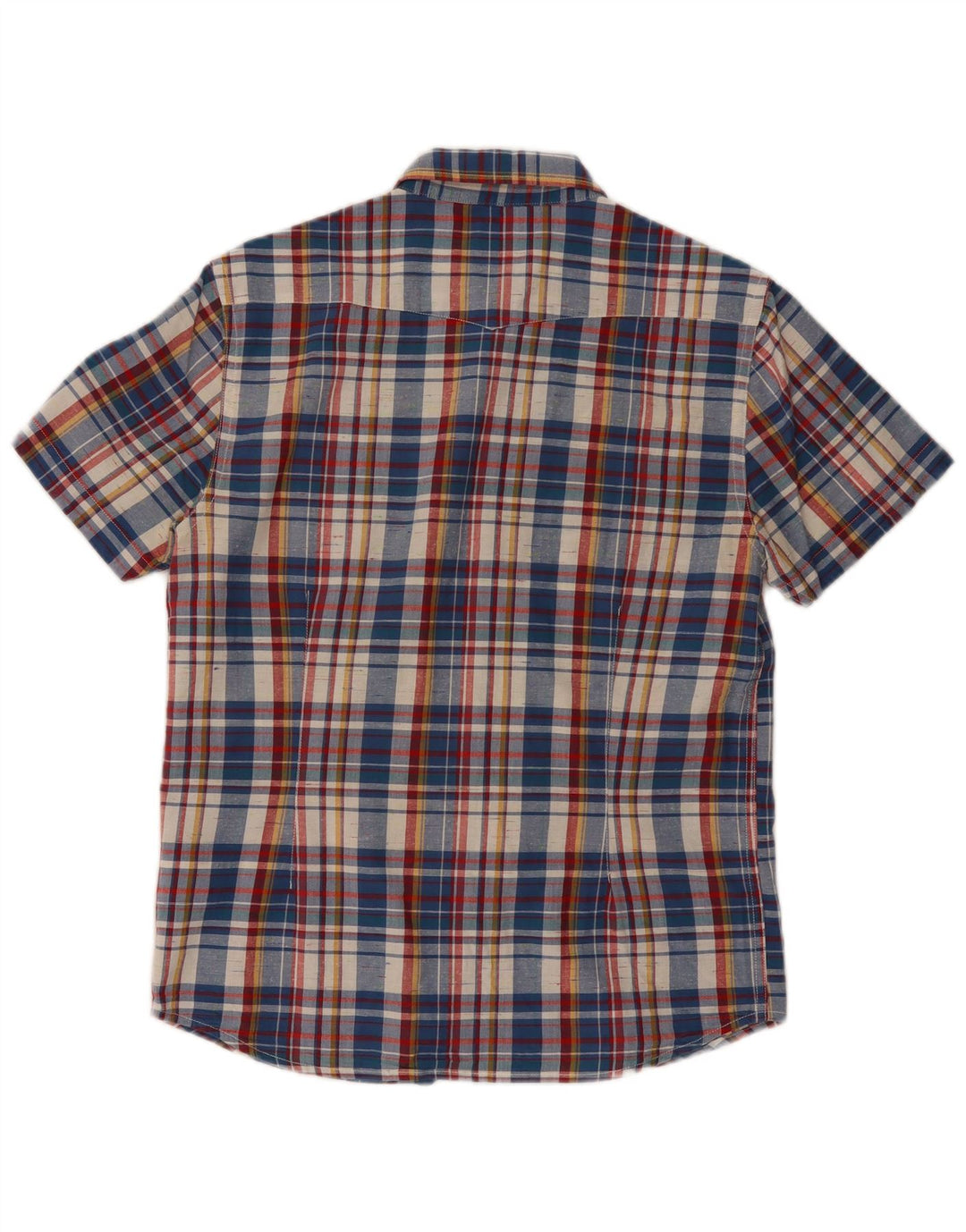 Lee Herren-Hemd, kurzärmelig, Slim-Fit, mittelgroß, mehrfarbig, kariert, Baumwolle