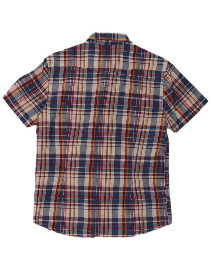 Lee Herren-Hemd, kurzärmelig, Slim-Fit, mittelgroß, mehrfarbig, kariert, Baumwolle