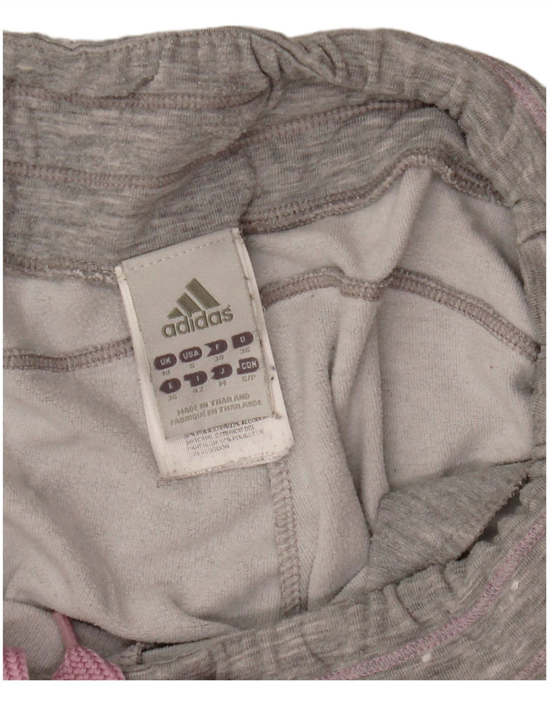 Adidas Damen Trainingshose Jogger UK 10 Small Grau Polyester