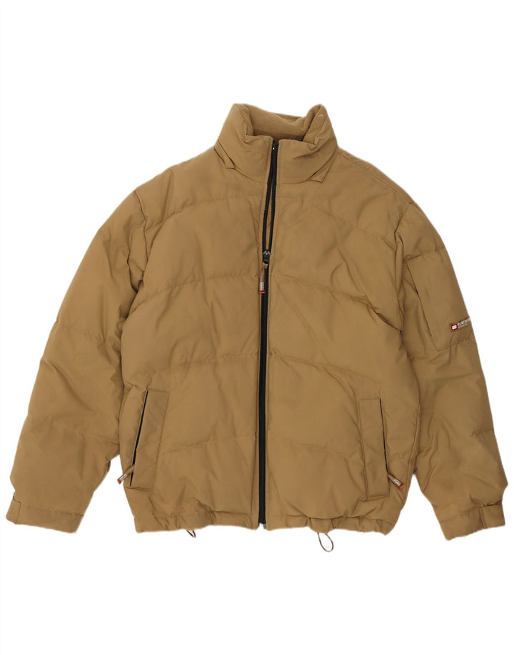 Esprit Herren Loose Fit Wattierte Jacke UK 36 Small Beige Nylon