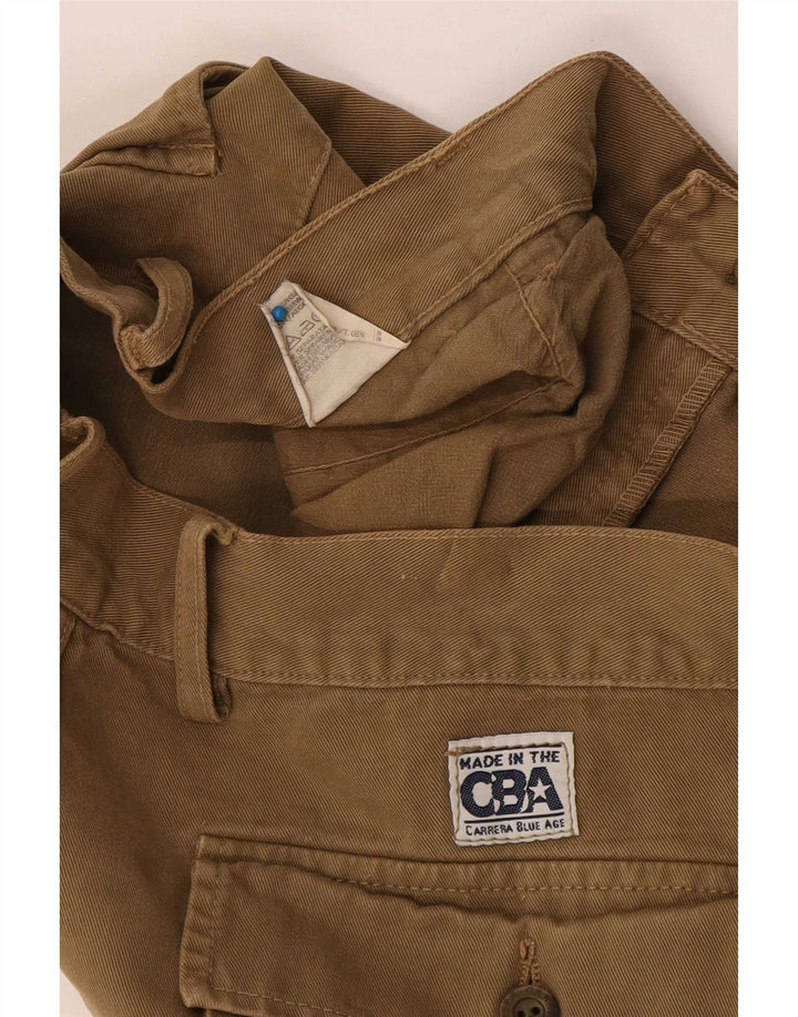 Carrera Gerade Herren-Cargohose W36 L33 Beige Baumwolle