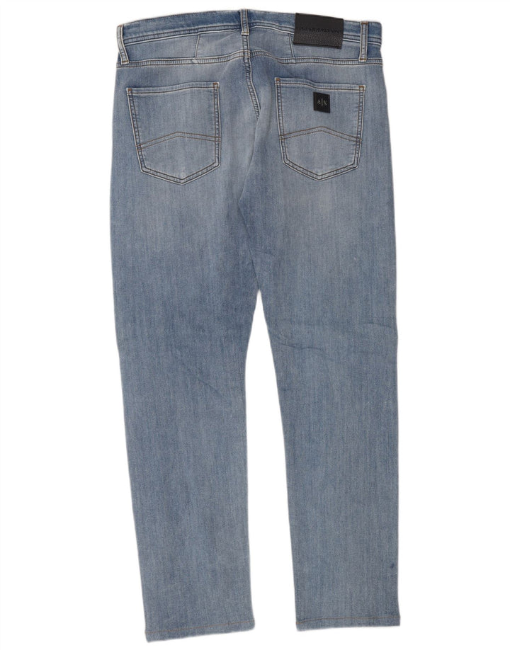 Armani Exchange Herren Slim Jeans W33 L32 Blaue Baumwolle