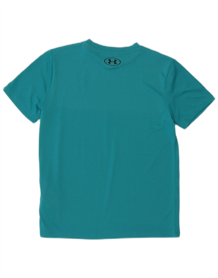 Under Armour Jungen-T-Shirt mit Grafik, 11–12 Jahre, groß, türkisfarbenes Polyester
