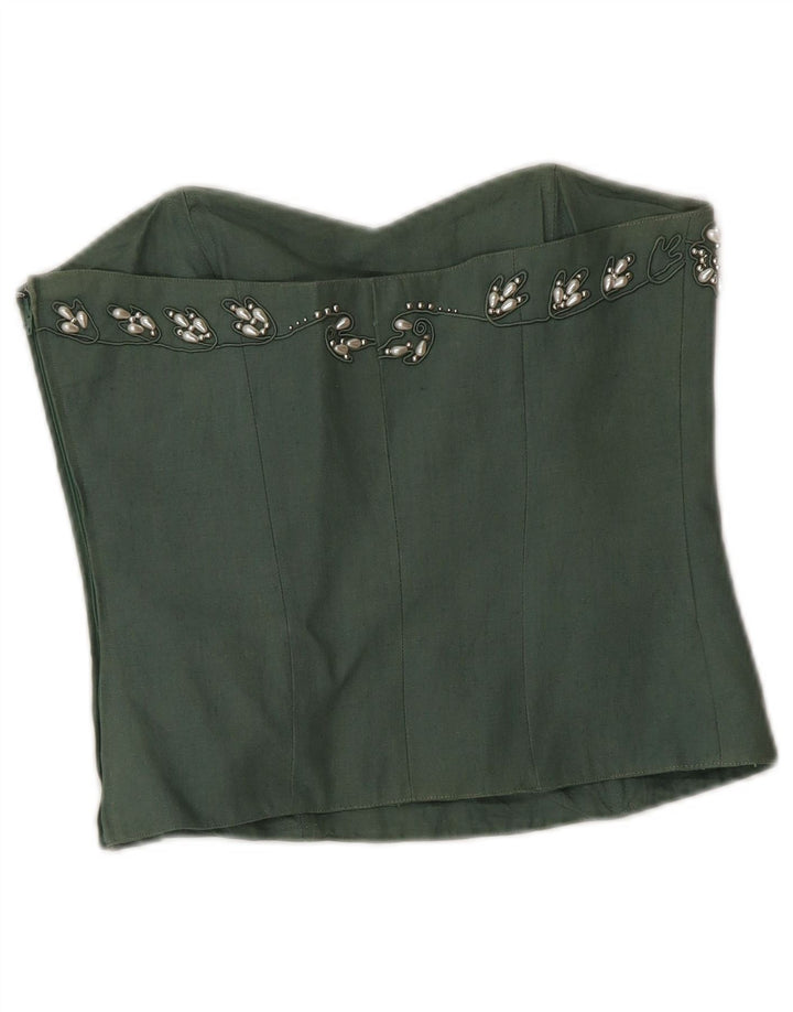 Angelo Santagostino Damen 2-teiliges Rockset IT 44 Medium W26 Grün Design