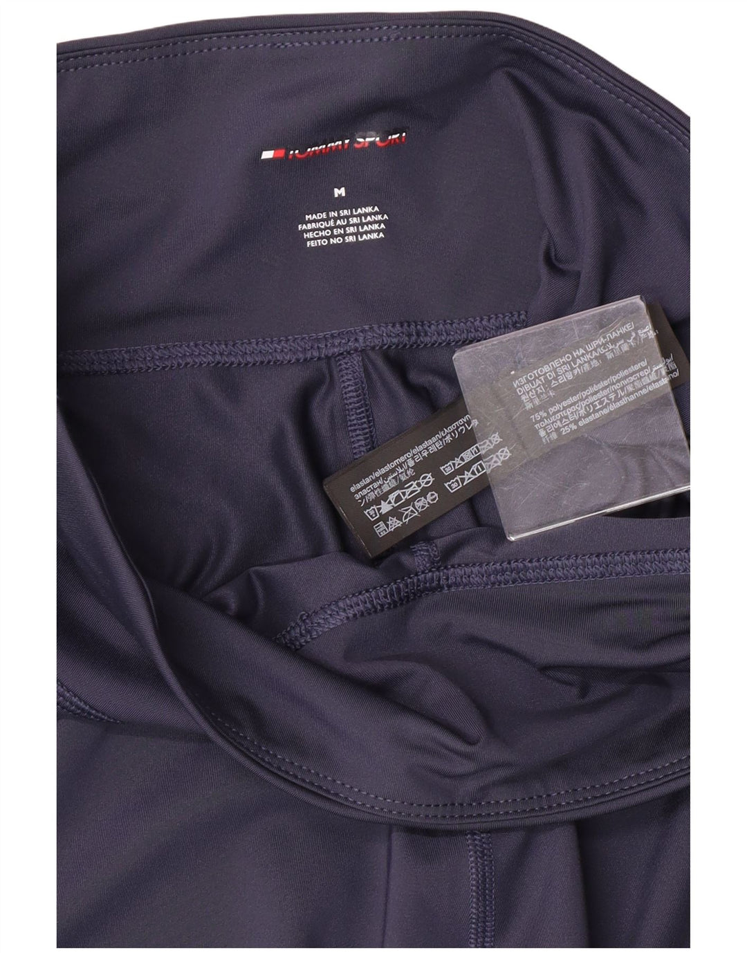 Tommy Hilfiger Damen Grafik-Leggings UK 12 Medium Marineblau Polyester