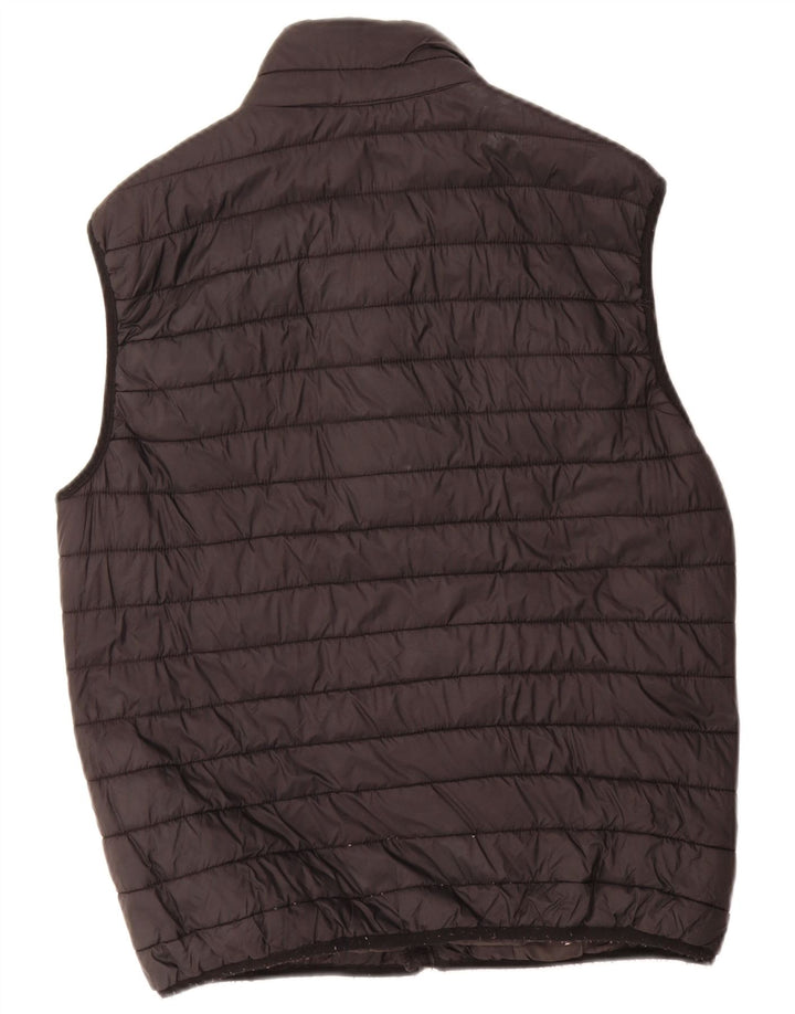 Zara Herren Wattierte Weste UK 36 Small Schwarz Polyester