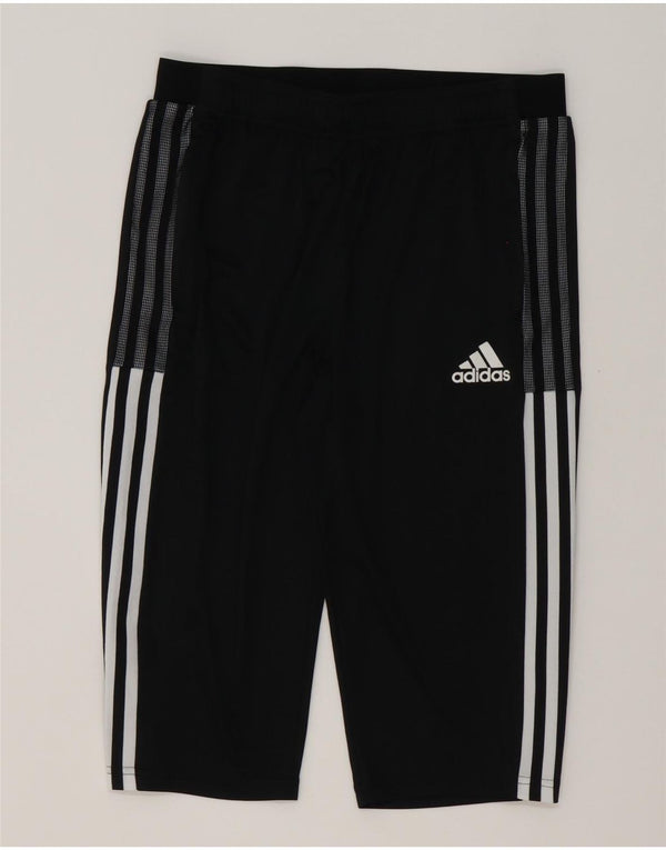 Adidas Jungen Aeroready Bermuda Sportshorts 15–16 Jahre, schwarzes Polyester