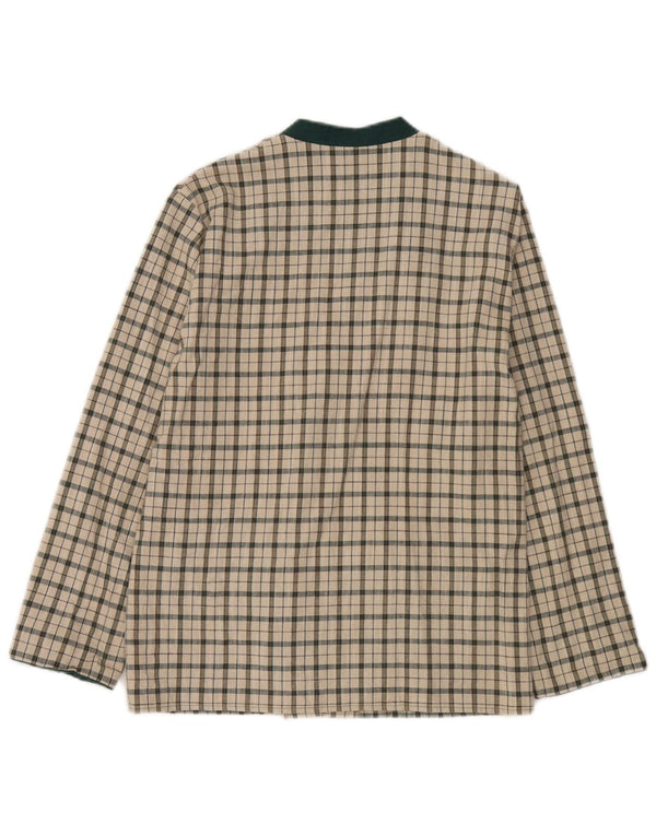 Vintage Damen Zweireihige Blazerjacke EU 38 Medium Off White Check