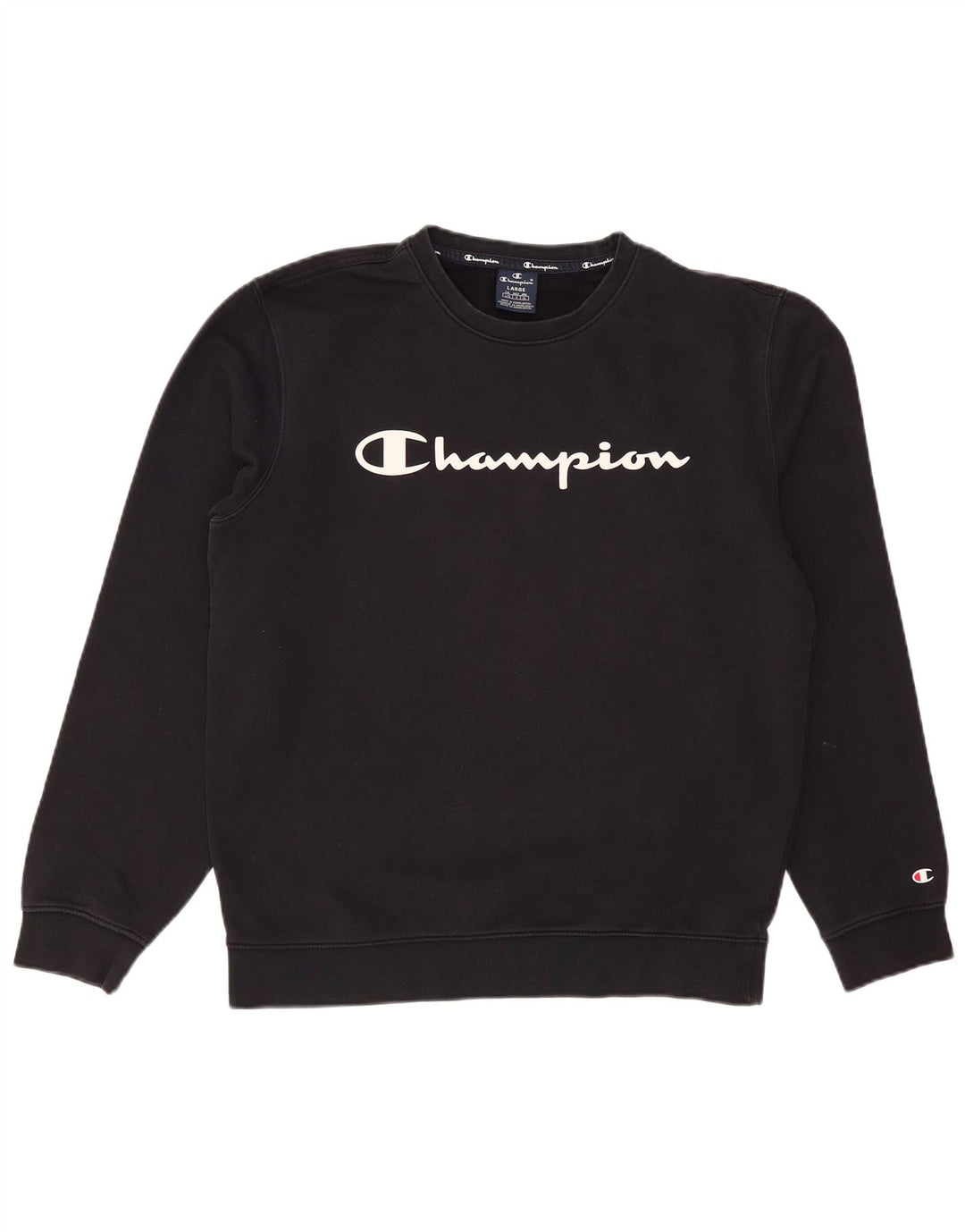 CHAMPION Herren-Sweatshirt mit Grafik, groß, marineblau, Baumwolle