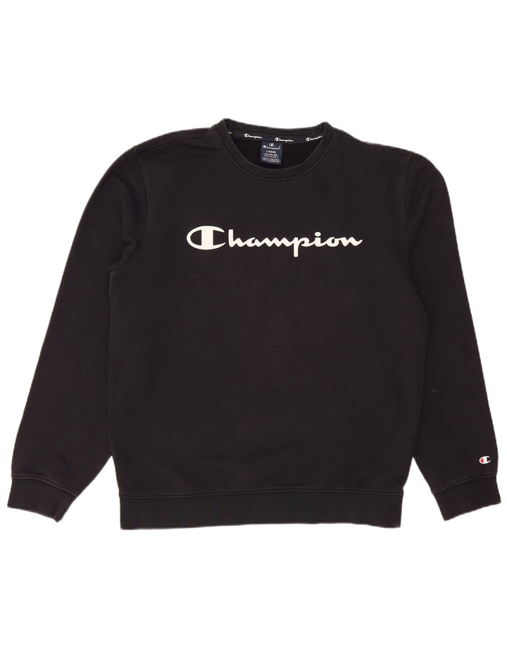 CHAMPION Herren-Sweatshirt mit Grafik, groß, marineblau, Baumwolle