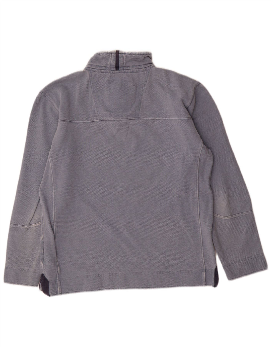 Crew Clothing Herren-Sweatshirt mit Reißverschluss am Hals, Größe S, Blau, Baumwolle