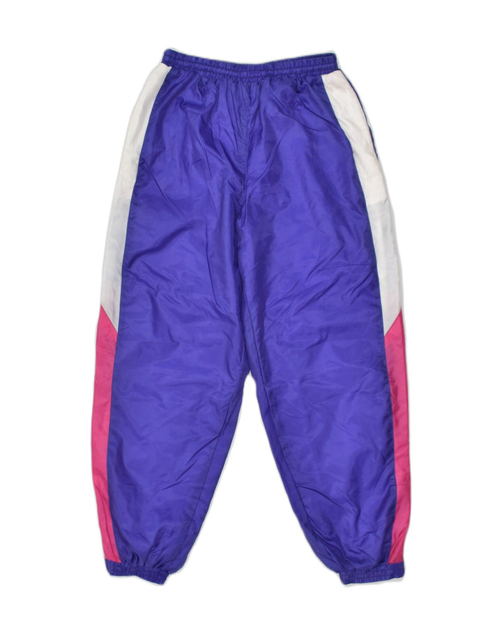 VINTAGE Herren-Trainingshose aus mittelviolettem Nylon