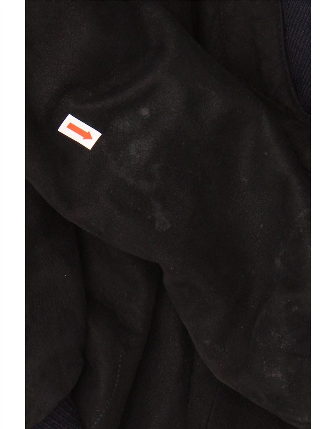 MAX MOSER Mens Bomber Suede Jacket IT 52 XL Black Leather