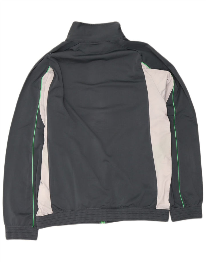 Champion Herren-Trainingsoberteil, Jacke, 2XL, graues Colourblock-Polyester