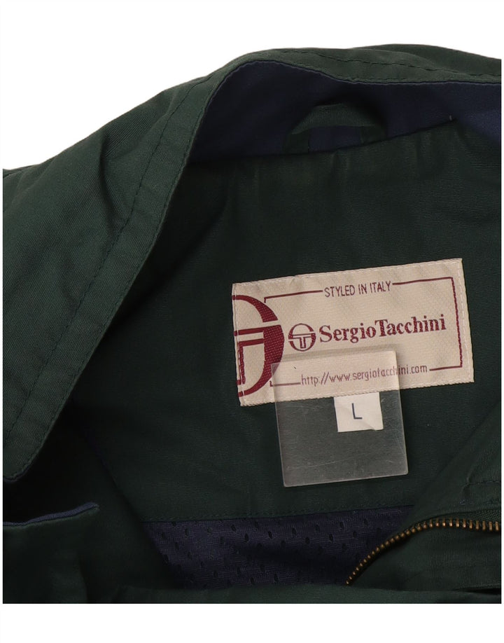 Sergio Tacchini Herren Utility Jacke UK 40 Large Grün