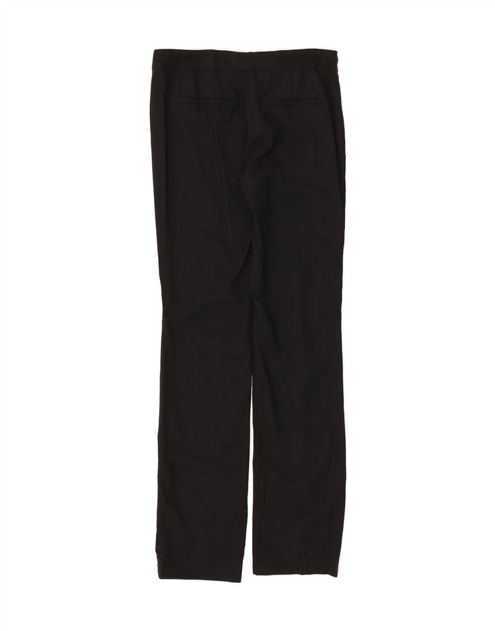 MASSIMO DUTTI Womens Straight Suit Trousers EU 38 Small W28 L34 Black Wool Vintage Massimo Dutti and Second-Hand Massimo Dutti from Messina Hembry 