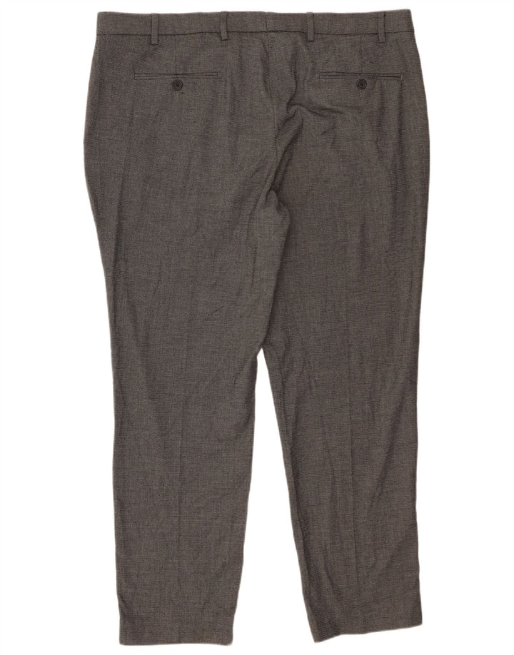 Marks & Spencer Herren-Anzughose mit maßgeschneiderter Passform, gerade, W42, L28, Grau