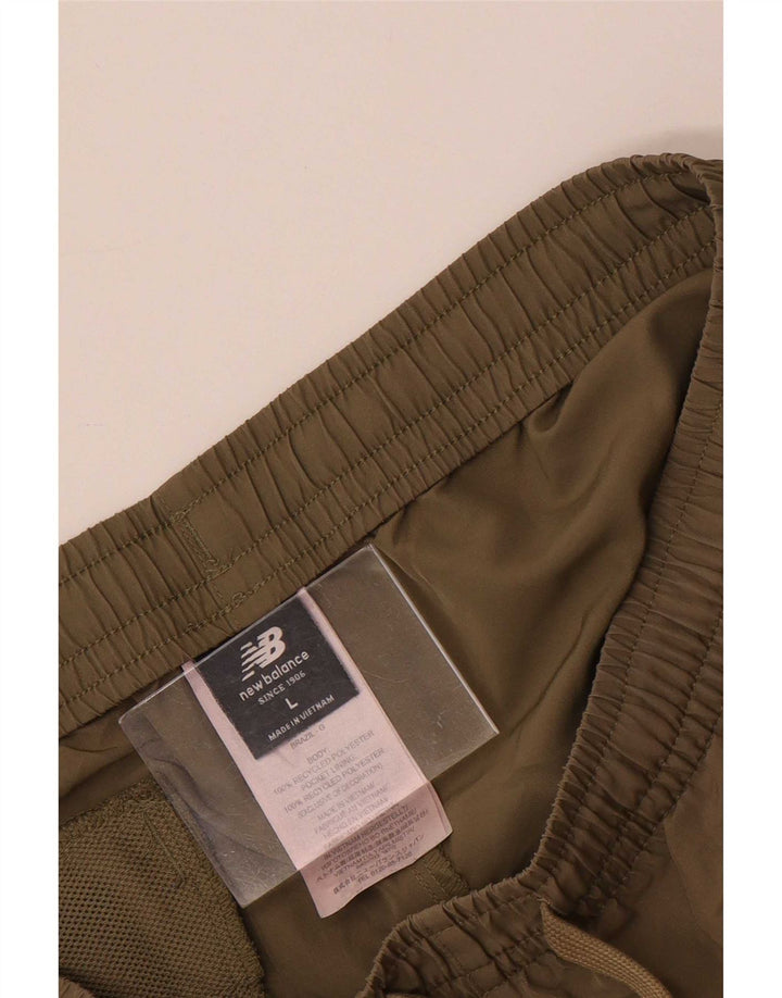 New Balance Herren-Badeshorts, groß, Khaki, Polyester