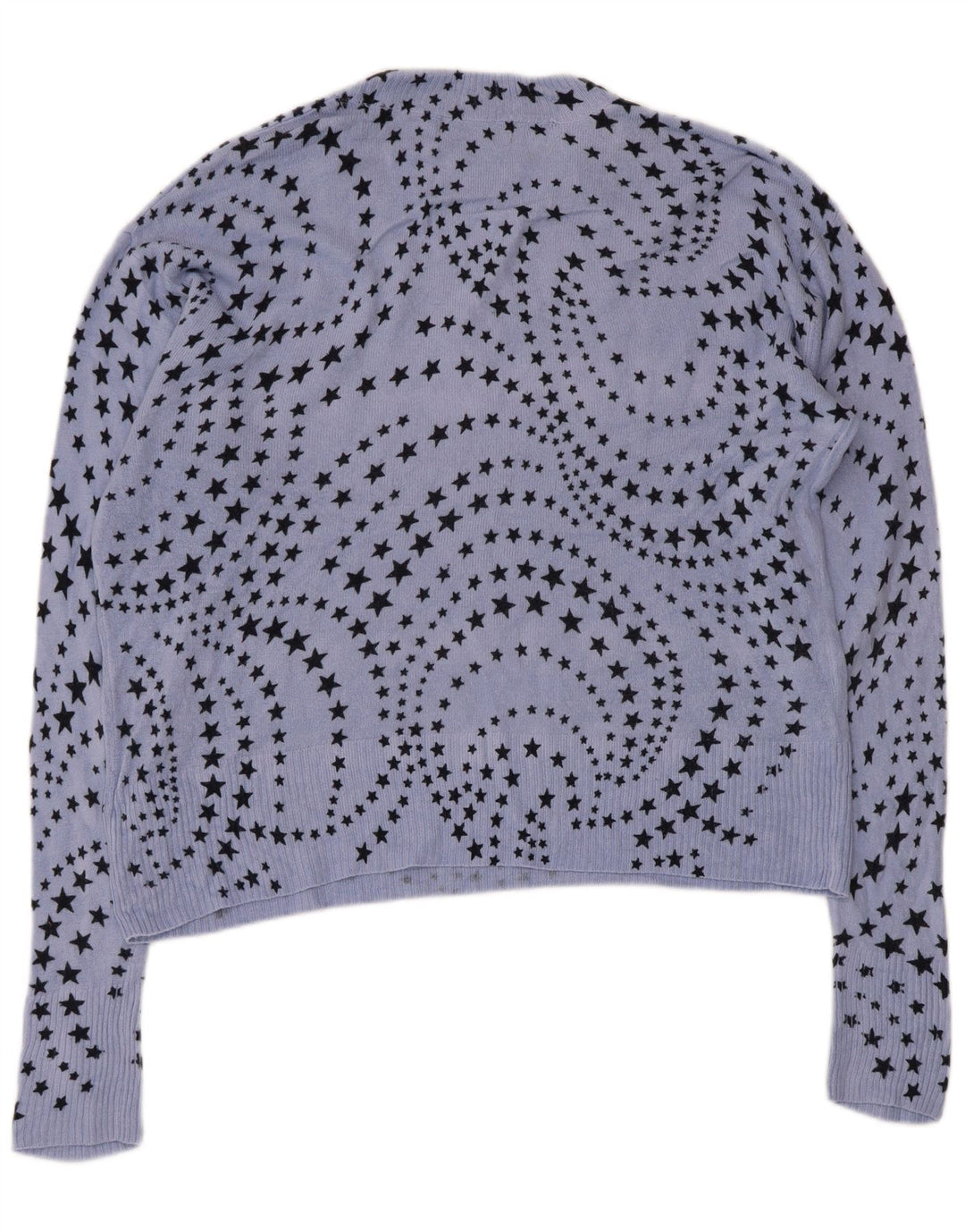 Marks & Spencer Damen-Pullover mit V-Ausschnitt, Gr. 14, groß, blau, geometrisch