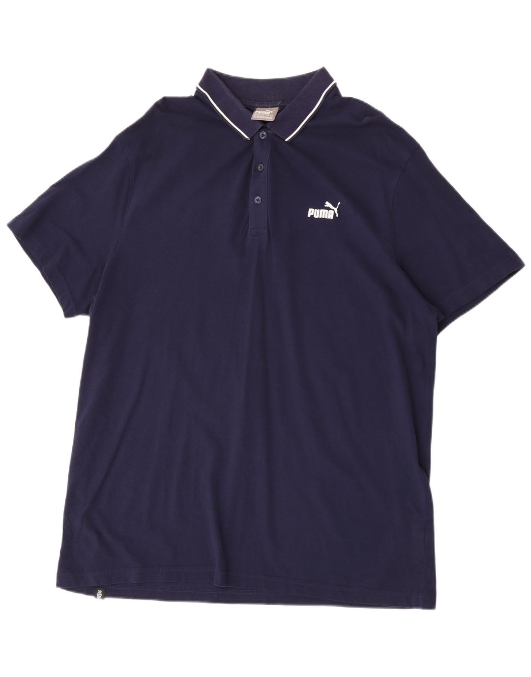 Puma Herren Poloshirt 2XL Marineblau Baumwolle