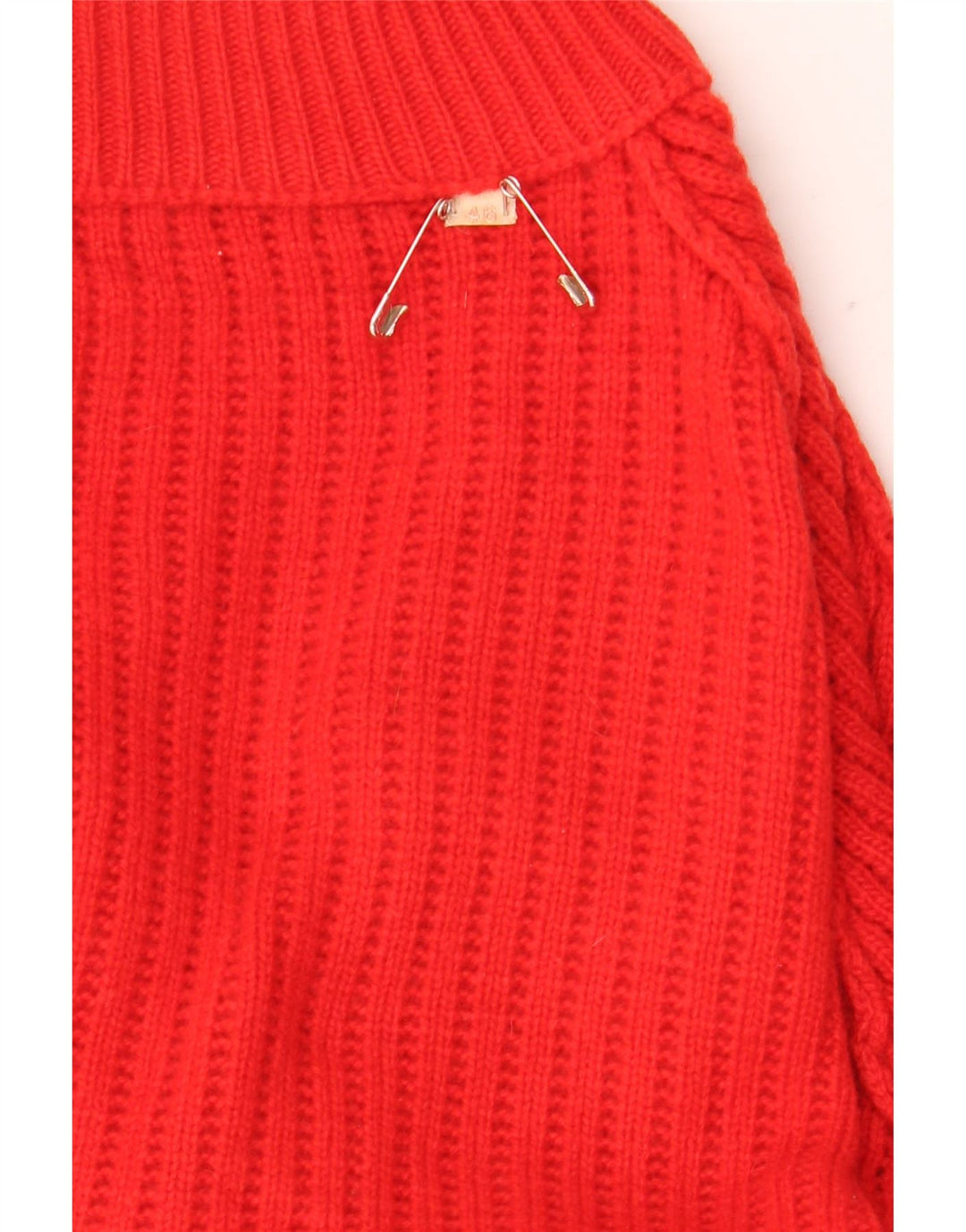 Vintage Herren Strickjacke Größe 46 XL Rot