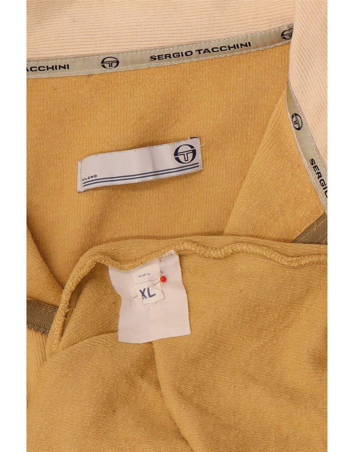 Sergio Tacchini Herren-Pullover mit Reißverschluss, XL, Braun