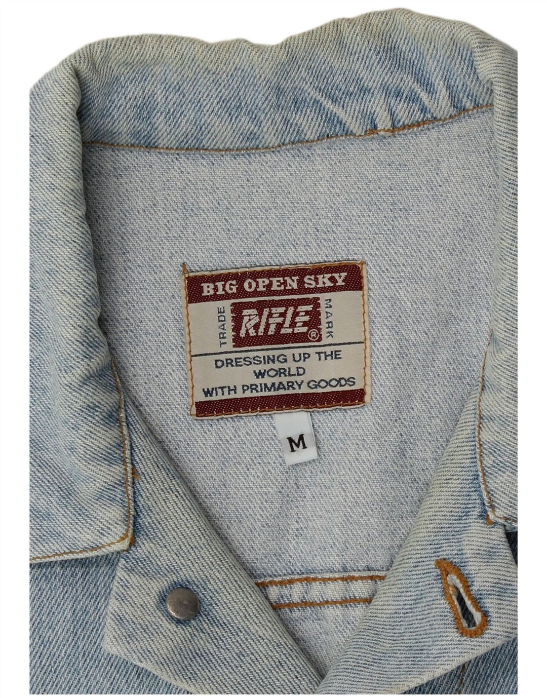 Rifle Herren-Jeansweste, UK 38, mittelblaue Baumwolle