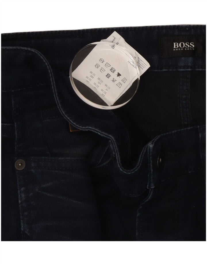 Hugo Boss Damen Slim Jeans W32 L30 Marineblau