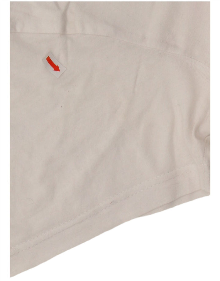 DIADORA Mens T-Shirt Top Large White Cotton