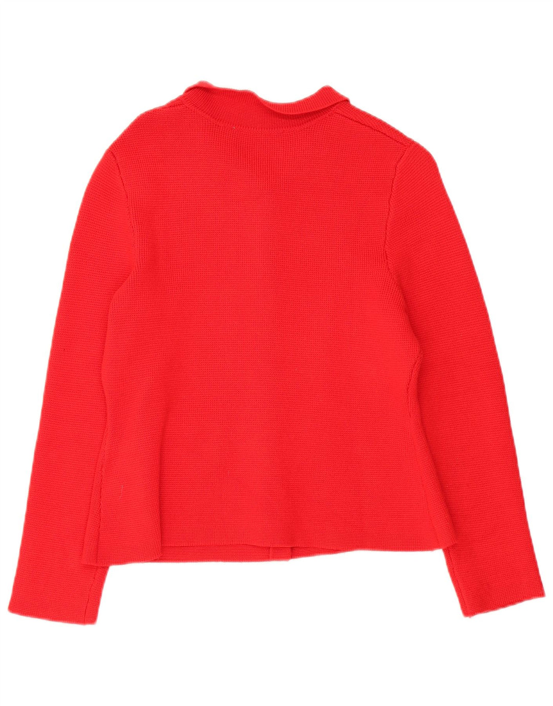 Zara Damen-Cardigan-Pullover UK 14 Mittelrote Viskose