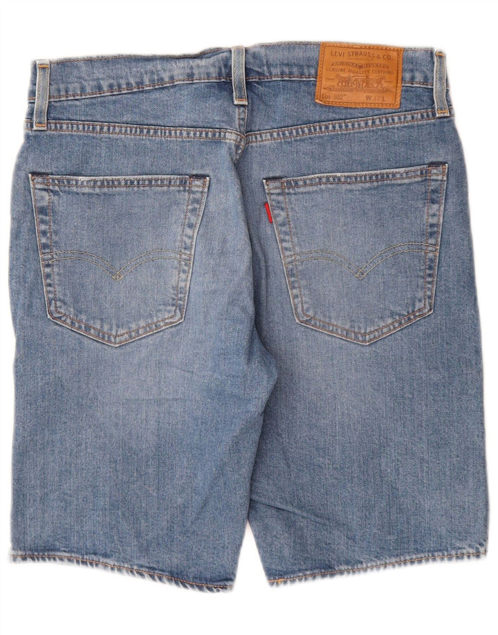 LEVI'S Herren 502 Denim Shorts W32 Mittelblaue Baumwolle