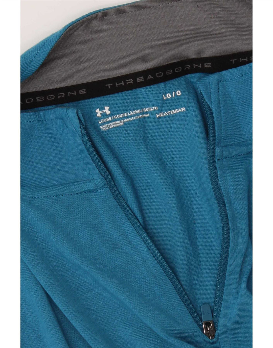 Under Armour Herren Heat Gear Pullover-Trainingsanzug mit Reißverschluss, Größe L, Blau
