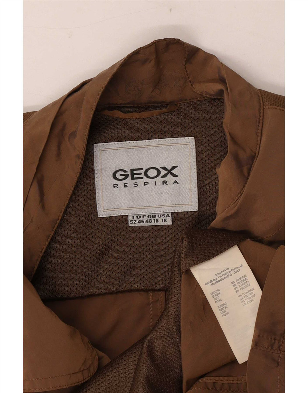 Geox Damen Respira Utility Jacke UK 18 XL Braun Polyester