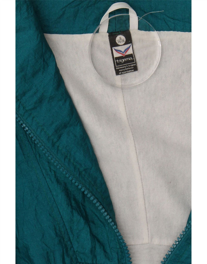 TRIGEMA Mens Tracksuit Top Jacket Small Green Polyamide Vintage Trigema and Second-Hand Trigema from Messina Hembry 