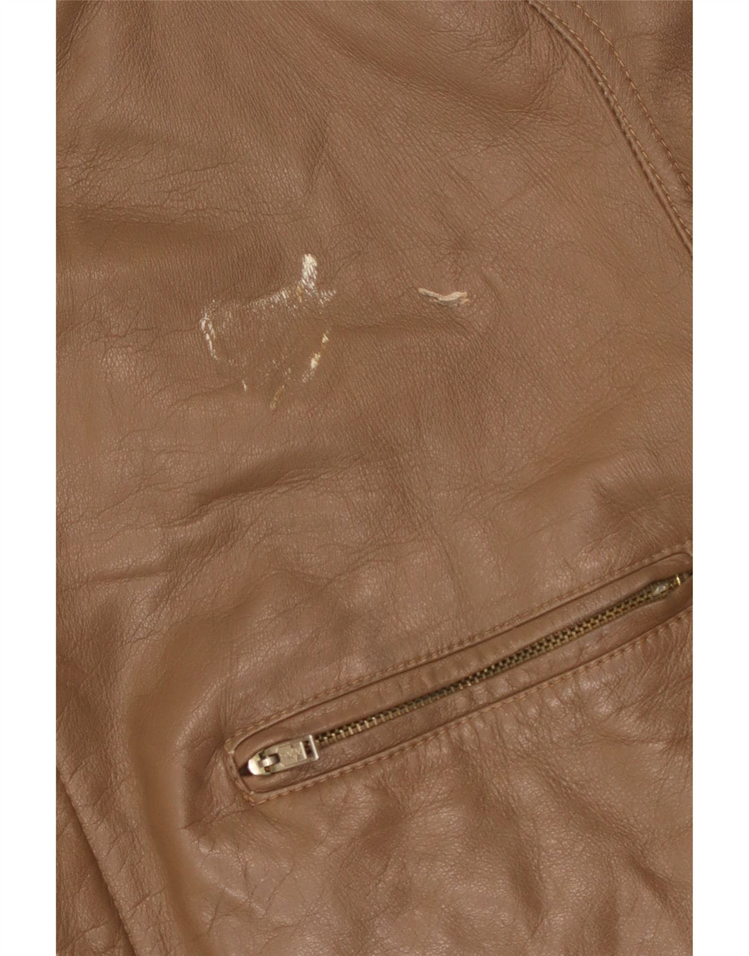 Vintage Herren Lederjacke IT 50 Großes braunes Leder