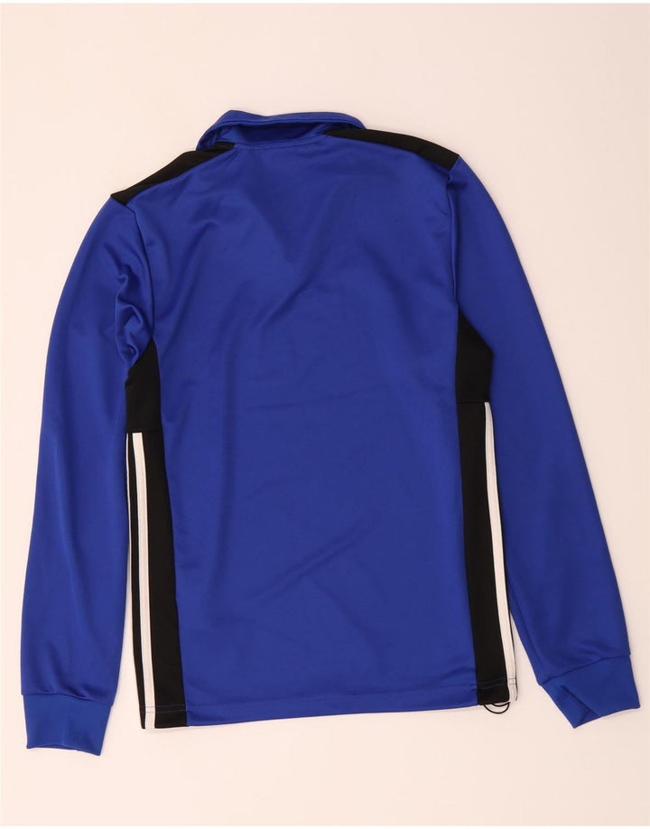 Adidas Herren Climalite Zip Neck Pullover Trainingsanzug Top XS Blau Farbblock