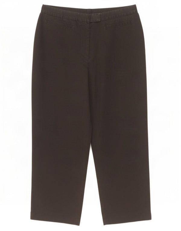 Marks & Spencer Damen-Hose mit lockerer Passform, kurz geschnitten, UK 16, Größe L, W32, L25, Schwarz