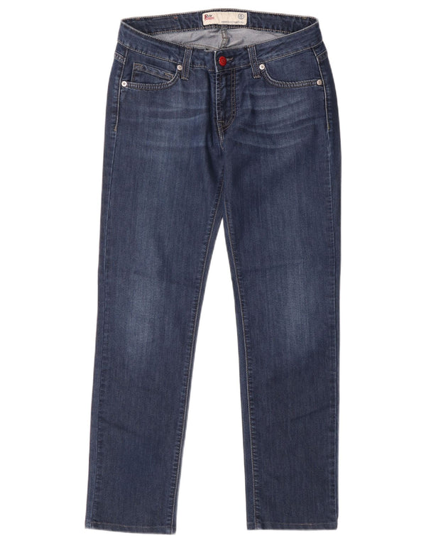 Roy Rogers Damen Straight Jeans W29 L28 Blaue Baumwolle