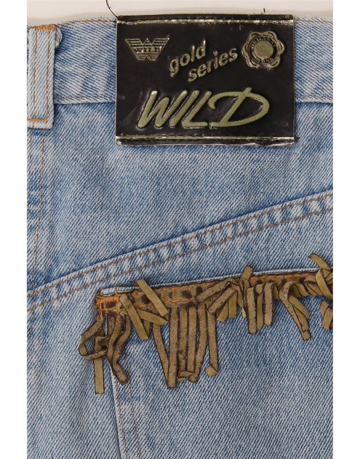 Wild Damen Jeansrock W30 Mittelblau