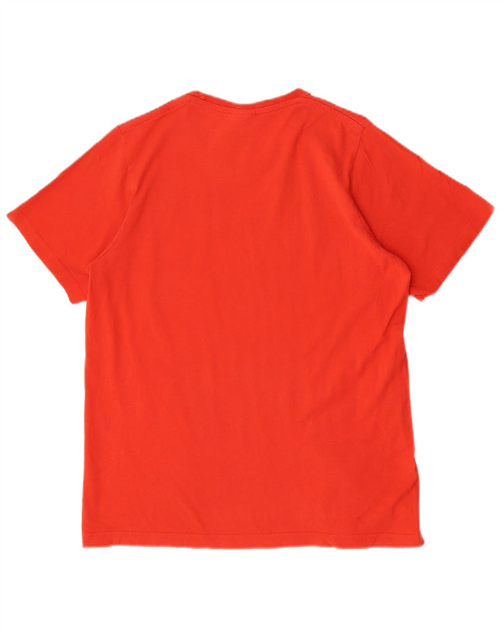 Adidas Herren Grafik-T-Shirt aus mittelroter Baumwolle