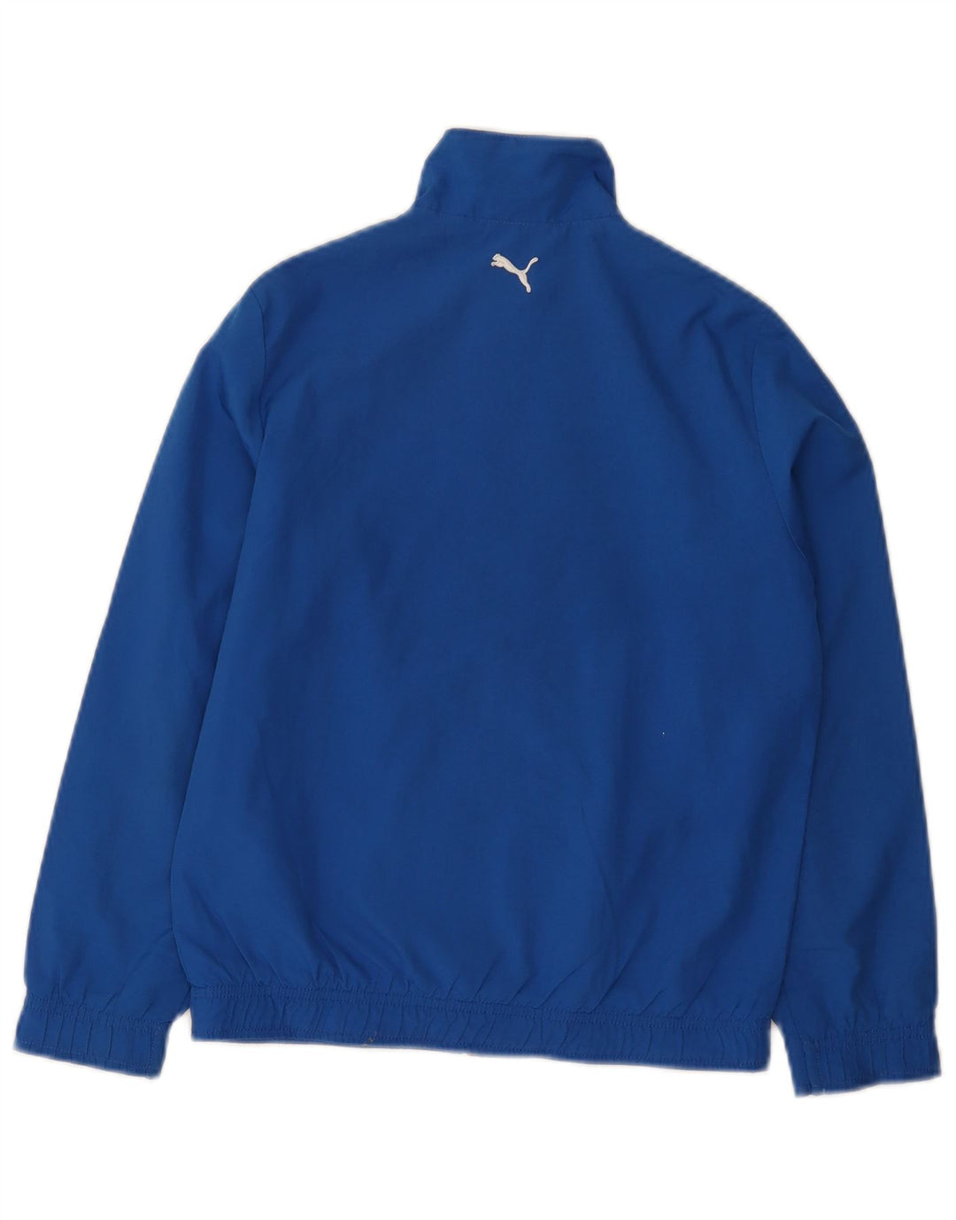 Puma Jungen Grafik-Trainingsanzug-Top-Jacke, 9–10 Jahre, blaues Polyester