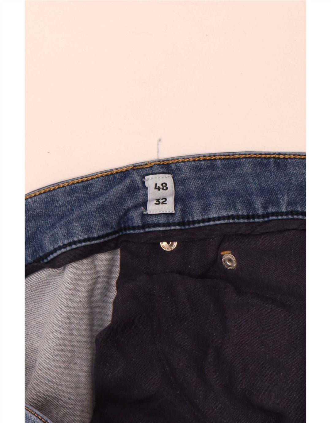 Jack & Jones Herren Straight Jeans W48 L30 Blaue Baumwolle