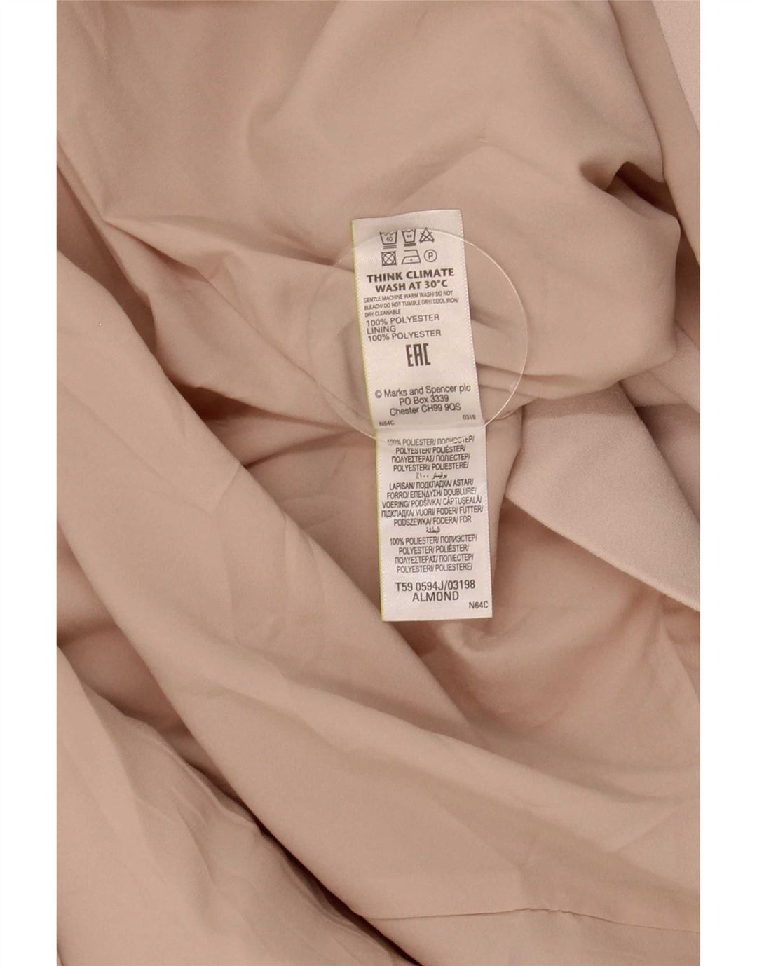 Marks & Spencer Damen-Blazer mit 3/4-Ärmeln, offen, Gr. 24, 4XL, Rosa